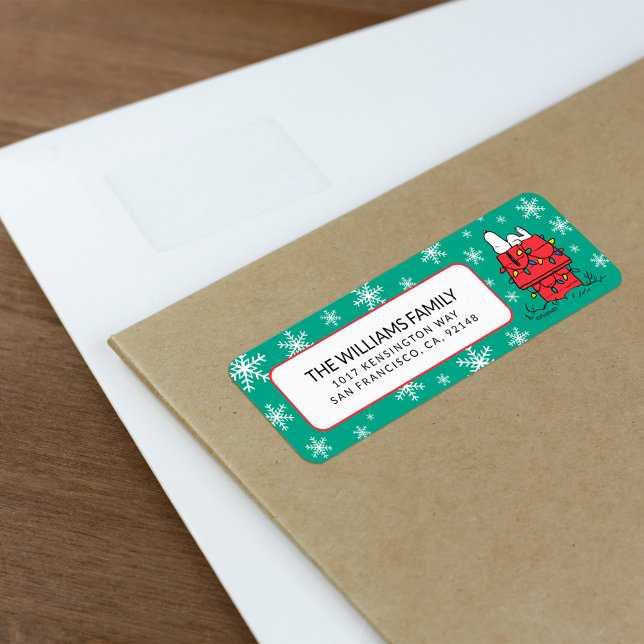 Erdnüsse | Snoopy's Doghouse with Lights (Label on envelope)