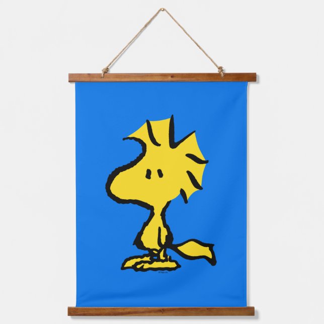 Erdnüsse | Snoopy's Friend Woodstock Wandteppich Mit Holzrahmen (Vorderseite)