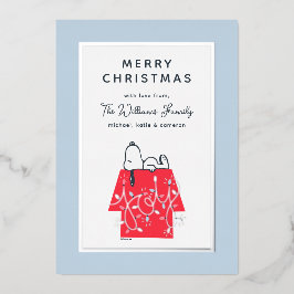 Erdnüsse | Snoopy's Holiday Dreamer Family Foto Folien Feiertagskarte