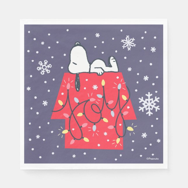 Erdnüsse | Snoopy's Holiday Dreamer Serviette (Vorderseite)