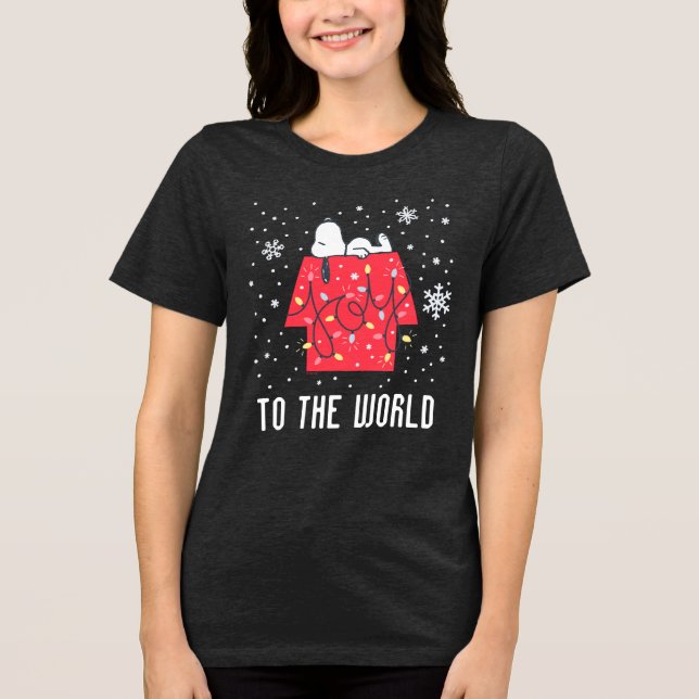 Erdnüsse | Snoopy's Holiday Dreamer Tri-Blend Shirt (Vorderseite)
