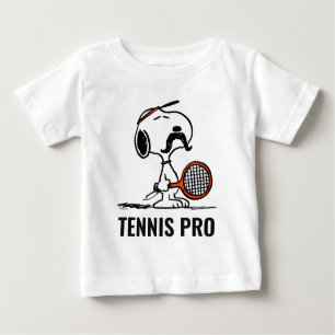 Erdnüsse Snoopy's Mustache Playing Tennis Baby T-shirt