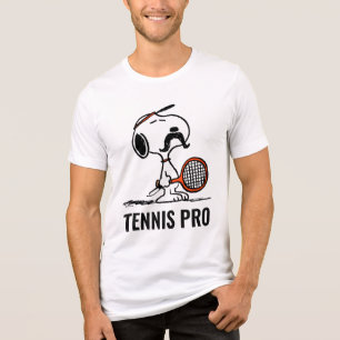 Erdnüsse   Snoopy's Mustache Playing Tennis Tri-Blend Shirt