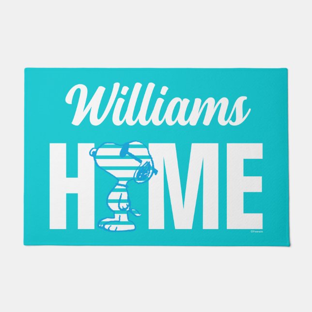 Erdnüsse | Sonnenbrille aus dem Snoopy Herz | PERS Fußmatte (Vorderseite)