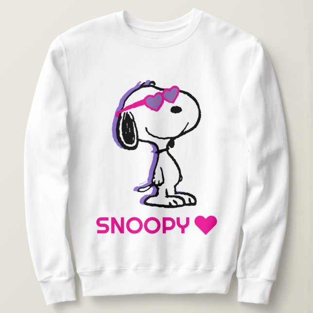 Erdnüsse | Sonnenbrille aus dem Snoopy Herz Sweatshirt (Design vorne)
