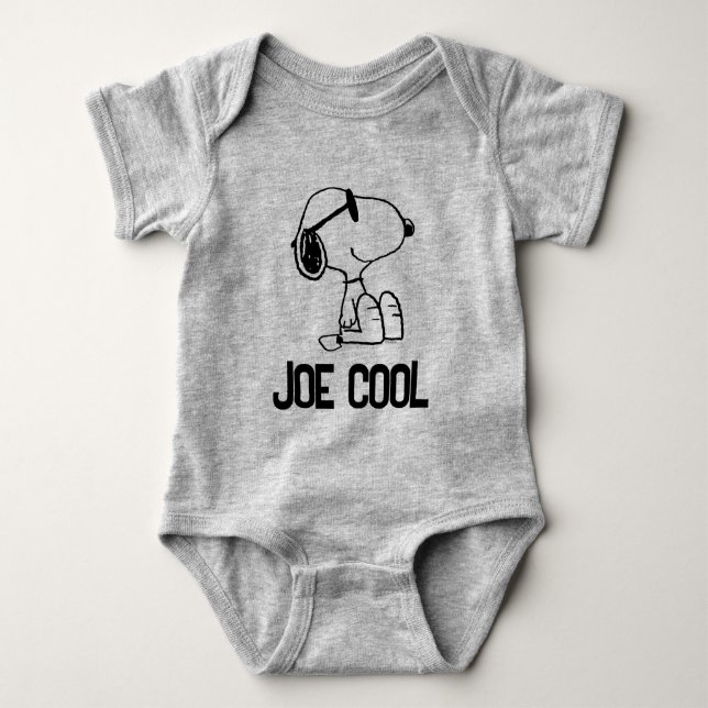 Erdnüsse | Sonnenbrille Snoopy Smile Baby Strampler (Vorderseite)
