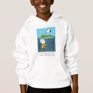 Erdnüsse Sonnentag Rainy Day Half & Halb Hoodie