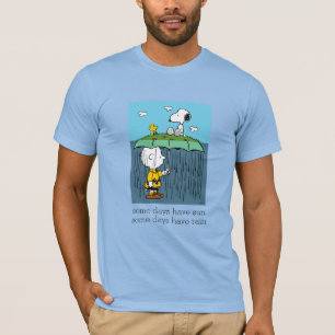 Erdnüsse Sonniger Tag Regnerischer Tag Halb und T-Shirt