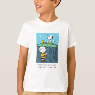Erdnüsse   Sonniger Tag Regnerischer Tag Halb und  T-Shirt