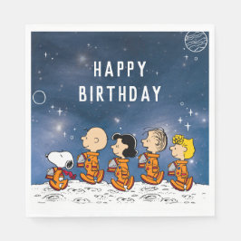 Erdnüsse | Space Birthday Serviette