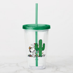 Erdnüsse Spike Decorations für Weihnachten Acryltrinkbecher