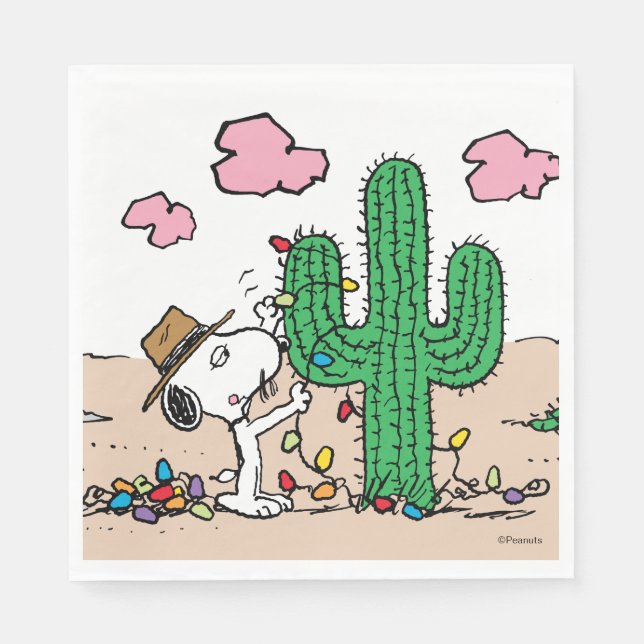 Erdnüsse | Spike Decorations für Weihnachten Serviette (Vorderseite)