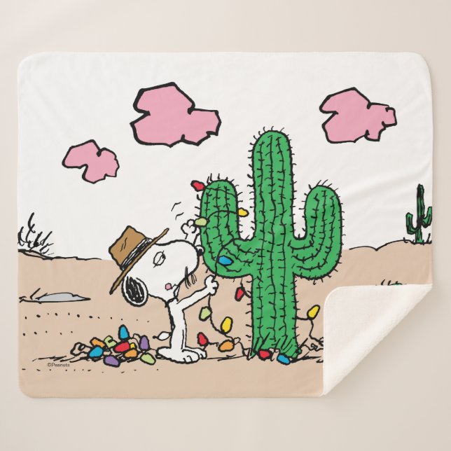 Erdnüsse | Spike Decorations für Weihnachten Sherpadecke (Vorderseite (Horizontal))