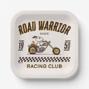 Erdnüsse   Straßenkämpfer für Snoopy und Holz Pappteller