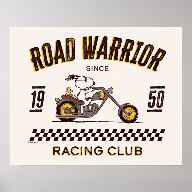 Erdnüsse | Straßenkämpfer für Snoopy und Holz Poster (Vorne)