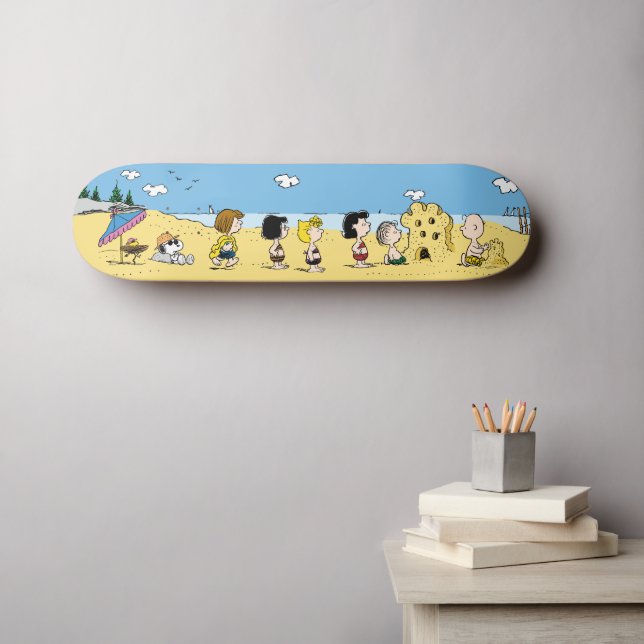 Erdnüsse | Tag am Strand Skateboard (Wandkunst (Horz))