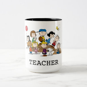 Erdnüsse   The Gang Teacher Zweifarbige Tasse