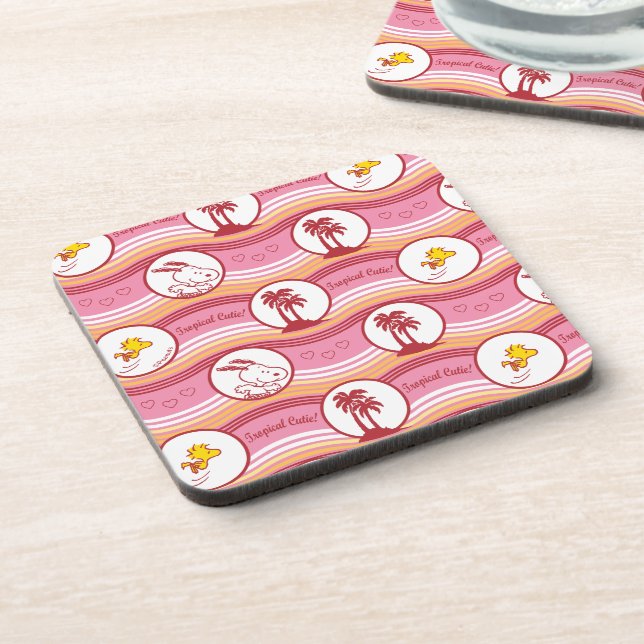 Erdnüsse | Tropische Süsse aus Snoopy und Holz Getränkeuntersetzer (Linke Seite)