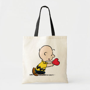 Erdnüsse Valentinstag Charlie Brown Red Heart Tragetasche