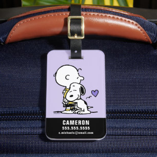 Erdnüsse Valentinstag Charlie Brown & Snoopy Gepäckanhänger