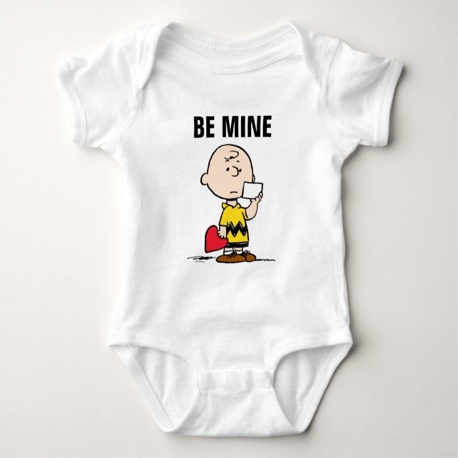 Erdnüsse | Valentinstag Charlie Brown Valentine Baby Strampler (Vorderseite)