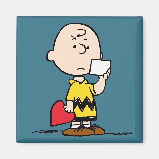 Erdnüsse | Valentinstag Charlie Brown Valentine Magnet (Vorne)