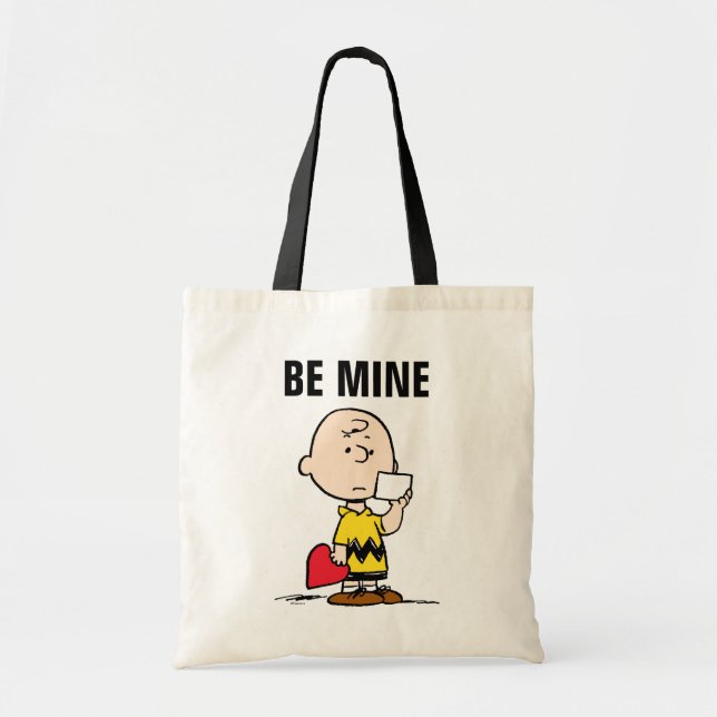 Erdnüsse | Valentinstag Charlie Brown Valentine Tragetasche (Vorne)