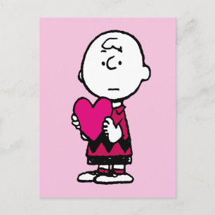 Erdnüsse   Valentinstag   Herz Charlie Brown Postkarte