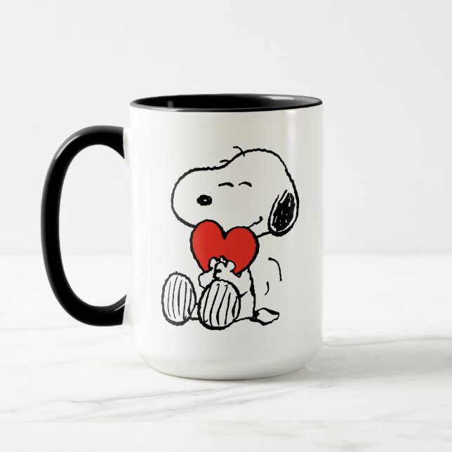 Erdnüsse | Valentinstag | Snoopy Heart Hug Tasse (Links)