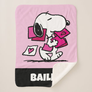 Erdnüsse Valentinstag Snoopy Sherpadecke