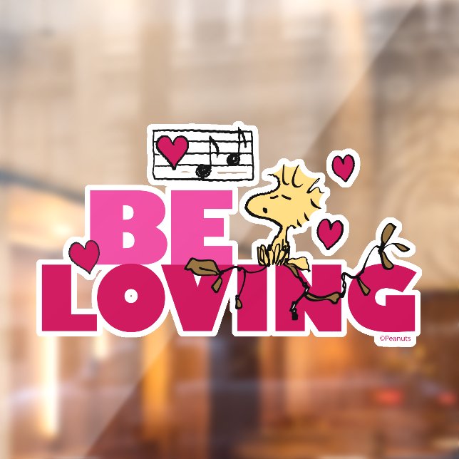 Erdnüsse | Valentinstag | Woodstock Love Fensteraufkleber (Blatt 2)