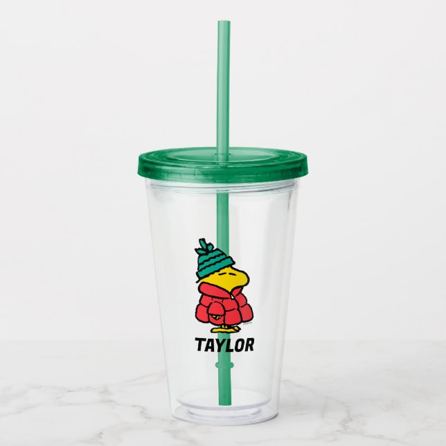 Erdnüsse | Waldpuffy Winter Jacket Acryltrinkbecher (Vorderseite)