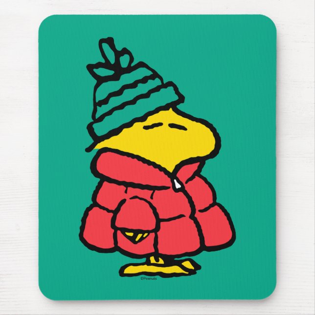 Erdnüsse | Waldpuffy Winter Jacket Mousepad (Vorne)