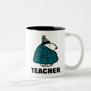 Erdnüsse   Warm & gemütlich Lehrer Zweifarbige Tasse