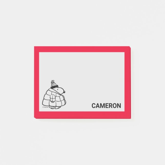 Erdnüsse | Warm & gemütlich | Name hinzufügen Post-it Klebezettel (Vorderseite)