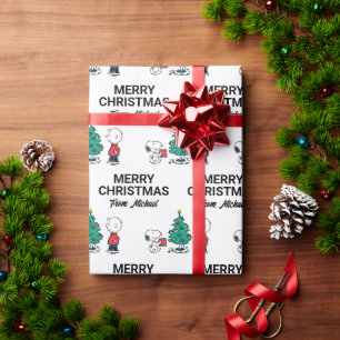 Erdnüsse Warme Wünsche Name hinzufügen Geschenkpapier