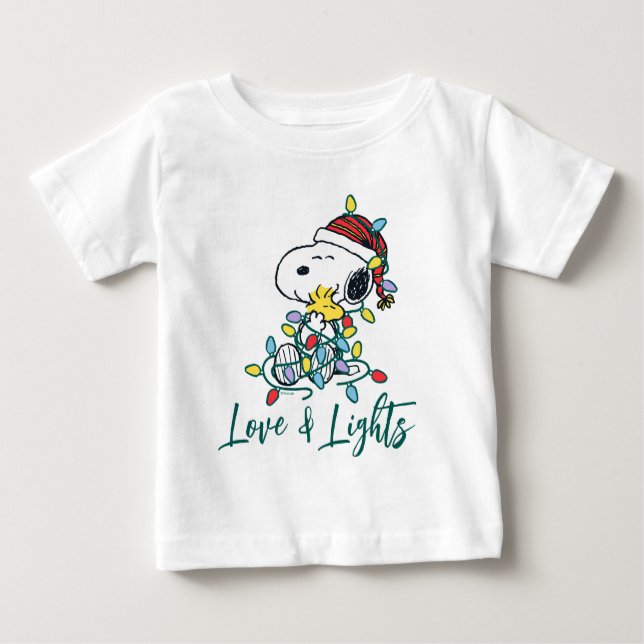 Erdnüsse | Weihnachts-Liebe und Lichter Baby T-shirt (Vorderseite)
