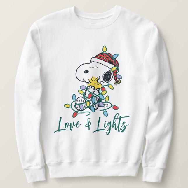 Erdnüsse | Weihnachts-Liebe und Lichter Sweatshirt (Design vorne)
