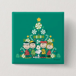 Erdnüsse Weihnachtsbaum Peppermint Button