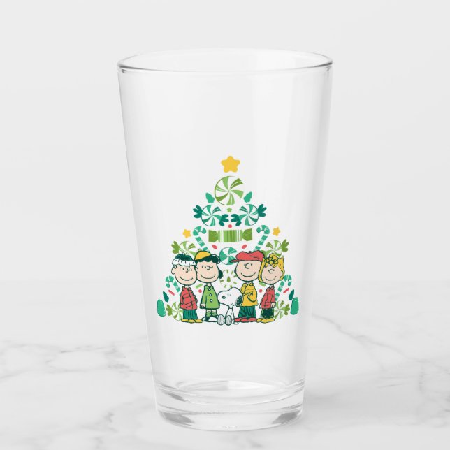 Erdnüsse | Weihnachtsbaum Peppermint Glas (Vorderseite)