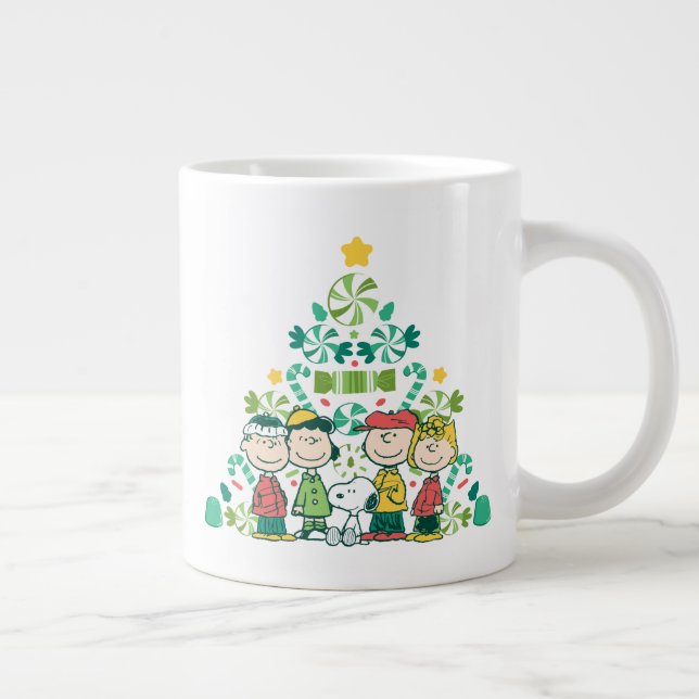 Erdnüsse | Weihnachtsbaum Peppermint Jumbo-Tasse (Rechts)