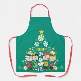 Erdnüsse Weihnachtsbaum Peppermint Schürze