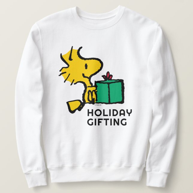 Erdnüsse | Weihnachtsgeschenk für Holz Sweatshirt (Design vorne)