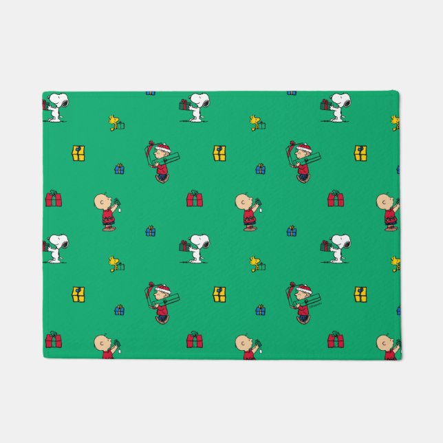 Erdnüsse | Weihnachtsgeschenk Muster Fußmatte (Vorderseite)