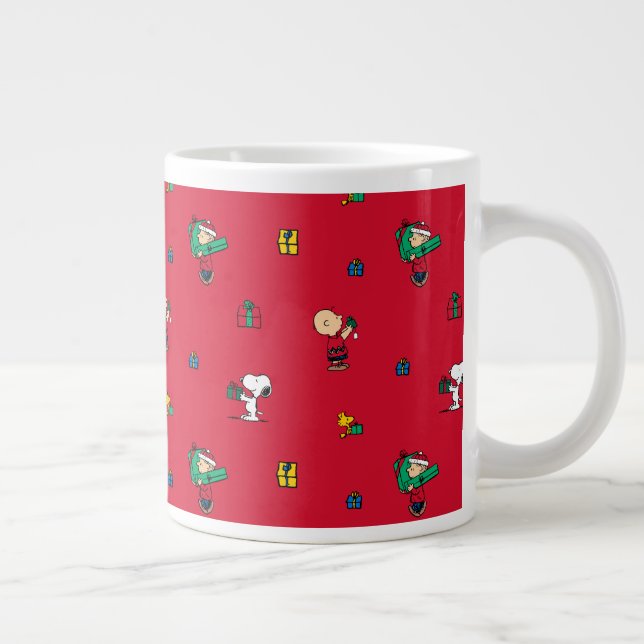 Erdnüsse | Weihnachtsgeschenk Rot Jumbo-Tasse (Rechts)