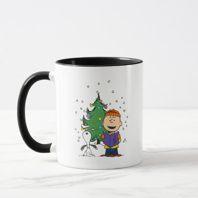 Erdnüsse | Weihnachtsverkehr Tasse (Links)