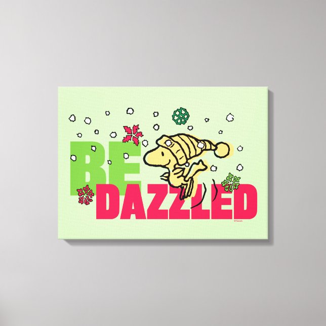 Erdnüsse | Weihnachtswald kann getanzt werden Leinwanddruck (Vorderseite)