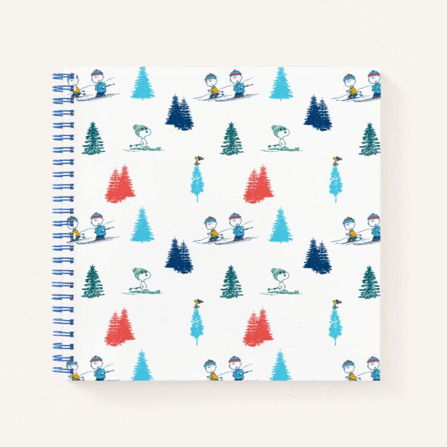 Erdnüsse | Winterskifahren der Pisten Muster Notizbuch (Vorderseite)