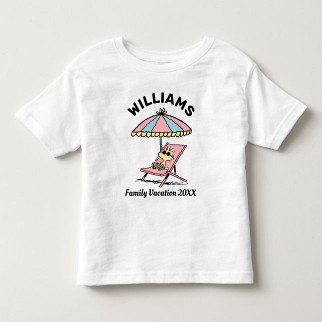 Erdnüsse | Woodstock Beach Family Urlaub Kleinkind T-shirt (Vorderseite)
