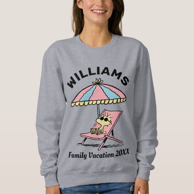 Erdnüsse | Woodstock Beach Family Urlaub Sweatshirt (Vorderseite)